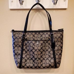Coach bag, Gray And Black